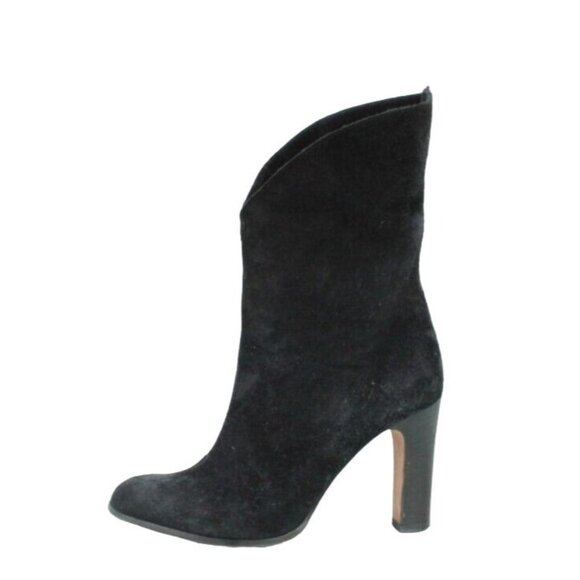 Foot Petals Shoes - Foot Petals Black Suede Pull On Casual Pump Boots Size 6 Medium